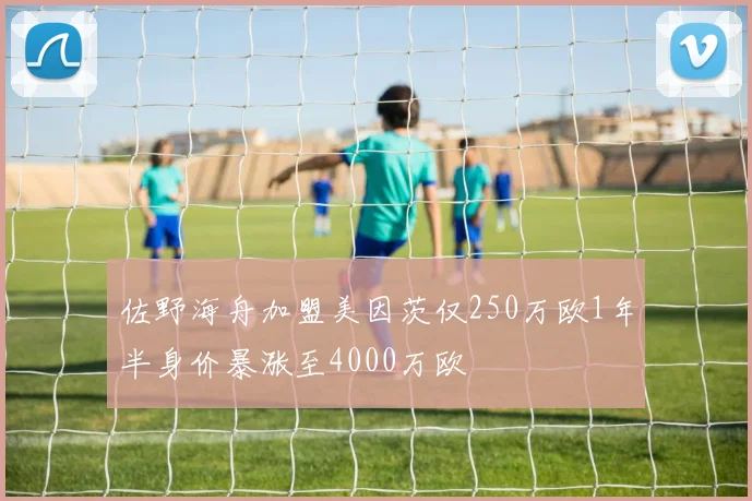 佐野海舟加盟美因茨仅250万欧1年半身价暴涨至4000万欧
